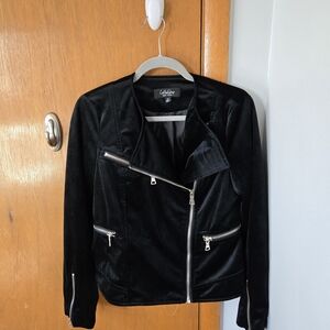 Black Faux Leather Jacket